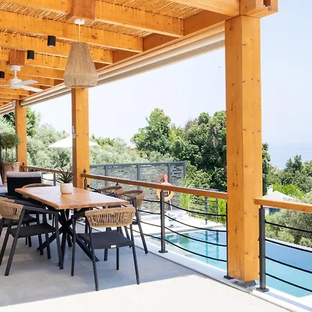Aquanera - Sunrise View Retreat With Private Pool- 5 Minutes From The Beach- By Mana Gers Agioi Saranta